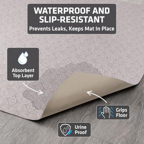 Drymate Cat Litter Box Mat, Litter Trapping Mat, 29x36 XL