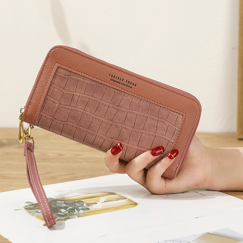 Women's purse long zipper