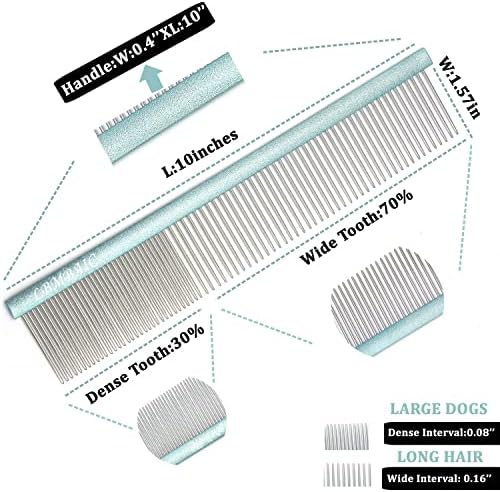 10inches Large Dog Metal Grooming Combs