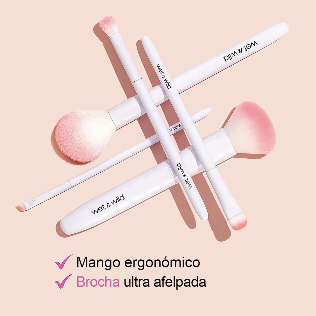 wet n wild Eyeshadow Brush, Precision Blending Application, Soft Synthetic Fibers, Ergonomic Handle for Comfortable Precision Control