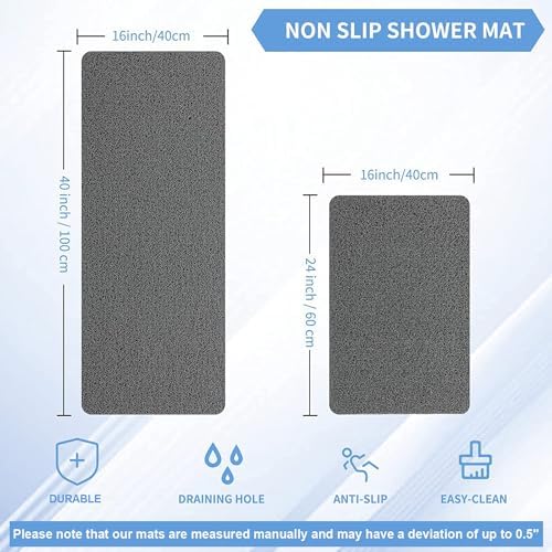 Hargiis Non-Slip Shower Mat Bathtub Mat