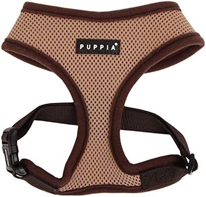 Puppia Soft Dog Harness No Choke Over-The-Head Triple Layered Breathable Mesh
