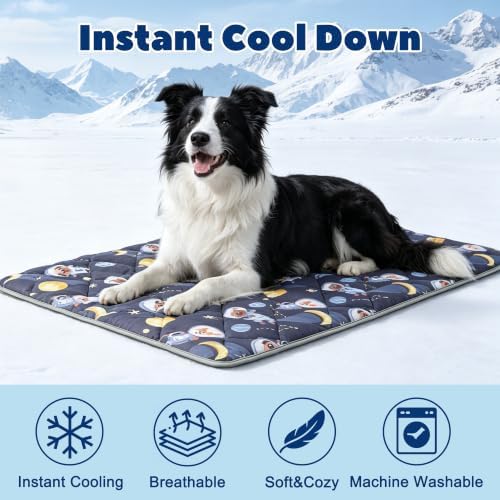 Paw Legend Dog Cooling Mat for Large Dogs 40" x 55", Pet Cooling Pad Blanket