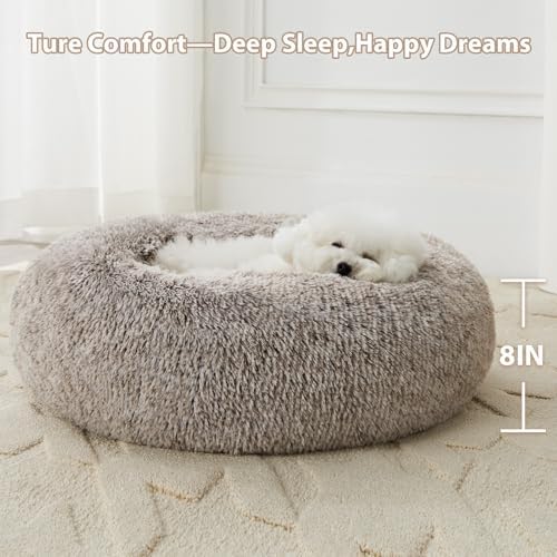 WNPETHOME Medium Round Calming Dog Bed Cat Bed