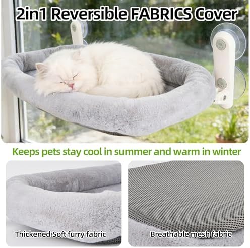 Foldable Cat Window Perch, Inside Hammock