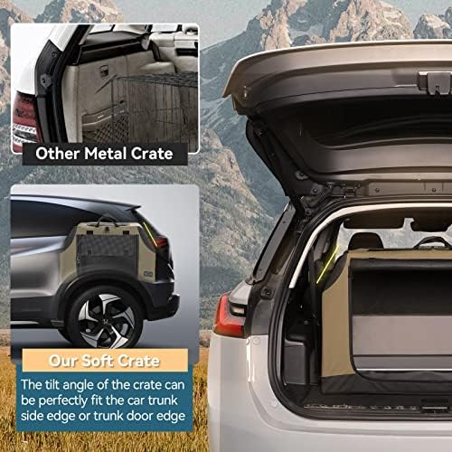 PETSFIT Travel Dog Crate, Soft Dog Crate
