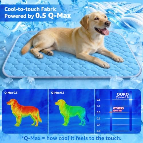 Dog Cooling Mat for Large Dogs, Long-Lasting Cool Pad for Dogs Outdoor & Indoor
