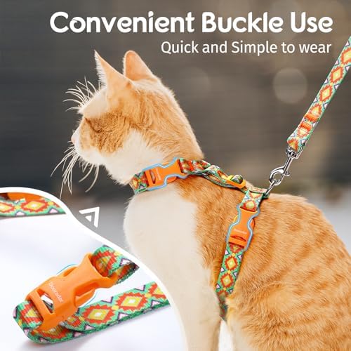 Dooradar Cat Harness and Leash Set, Adjustable Pet Straps