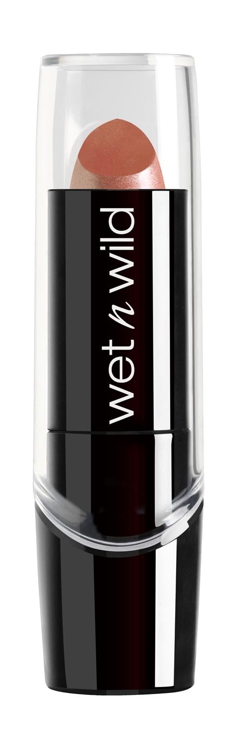wet n wild Silk Finish Lipstick, Hydrating Rich Buildable Lip Color, Formulated with Vitamins A,E, & Macadamia for Ultimate Hydration, Cruelty-Free & Vegan - Dark Pink Frost
