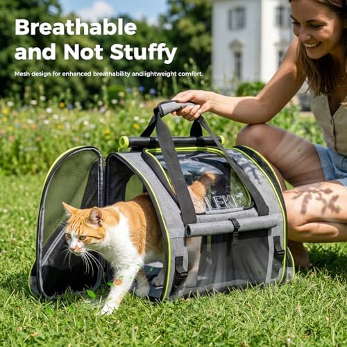Lekereise Expandable Cat Backpack Carrier