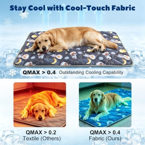 Paw Legend Dog Cooling Mat for Large Dogs 40" x 55", Pet Cooling Pad Blanket