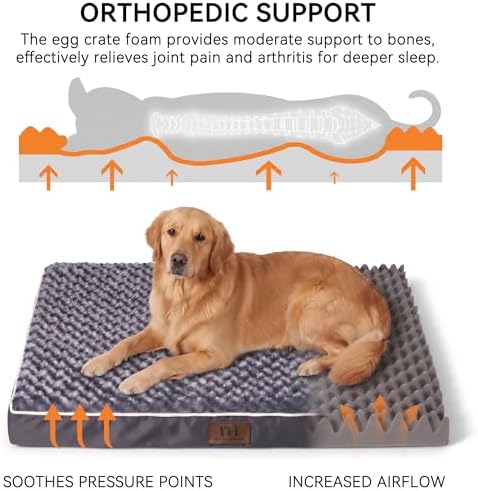 WESTERN HOME WH Orthopedic Dog Bed Medium Size Dog Washable Pet Bed