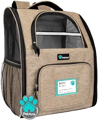 PetAmi Dog Backpack Carrier Airline Approved Cat Pet Puppy Bag