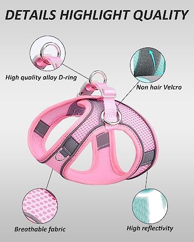 Solmoony Dog Harness for Small Medium Dogs No Pull, Puppy Harness and Leash Set