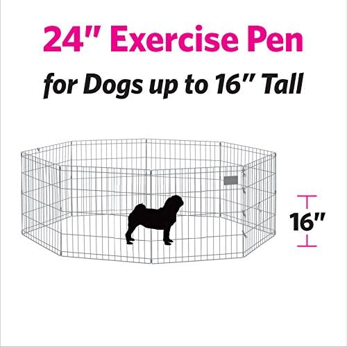 New World by MidWest 24-Inch Exercise Pen, No Door, 16 Sq Ft Play Area