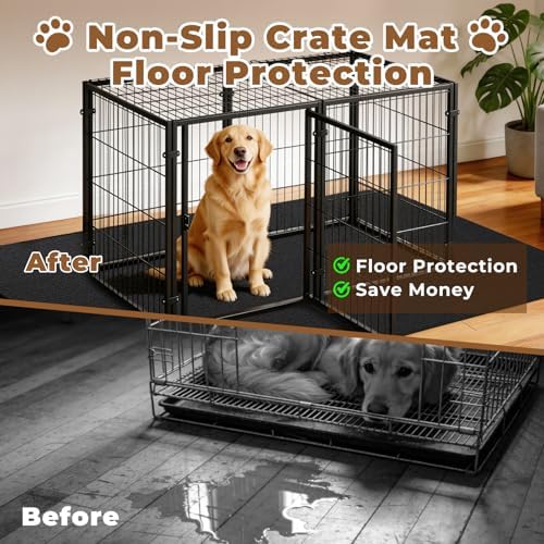 Dog Crate Mat, 32 in X 50 in Dog Playpen Mat Kennel Mat