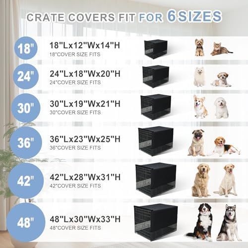 Explore Land Breathable Dog Crate Cover, 30 inches