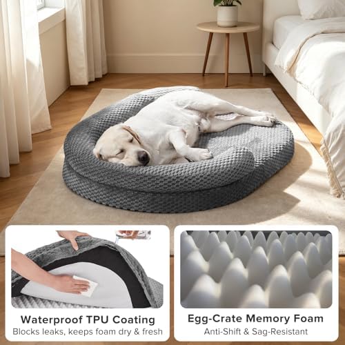 JOEJOY XL Orthopedic Dog Beds Large Sized Dog, Extra Large Washable Waterproof