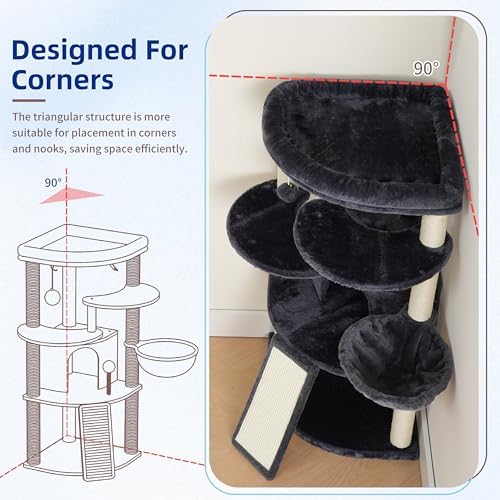 Gitelsnour Corner Cat Tree Tower