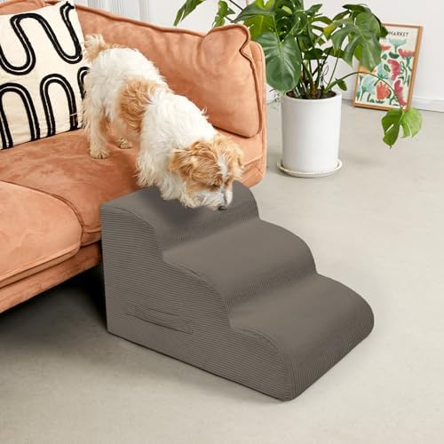 Mesa Lemon 3 Step Dog Stairs Pet Ramp