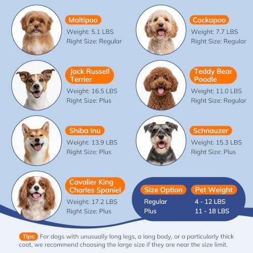 Supet Dog Sling Carrier for Pets, Adjustable Hands Free Front Chest Pouch