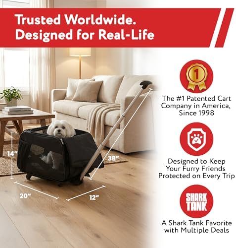dbest products Rolling Pet Carrier