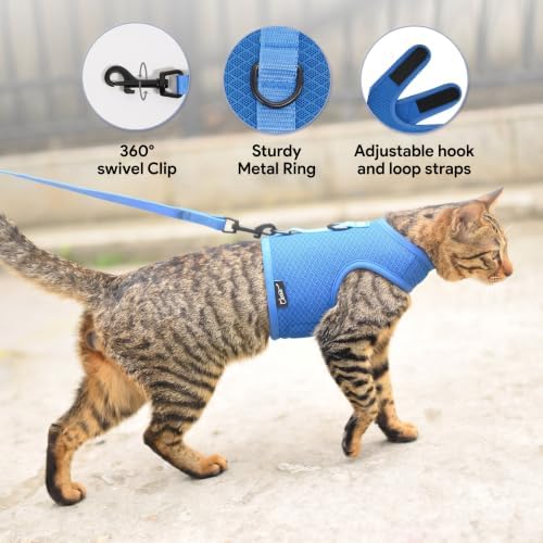 Cat Harness and Leash Set for Walking Escape Proof