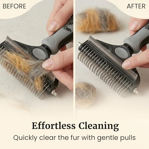 2-in-1 Deshedding Brush and Dematting Rake