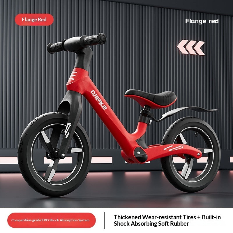 Shock-absorbing Balance Bike For Children No Pedals
