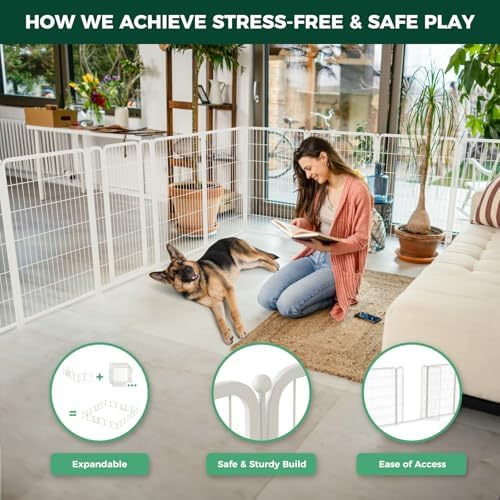 FXW Homeplus Indoor Dog Playpen, 8 Panels,