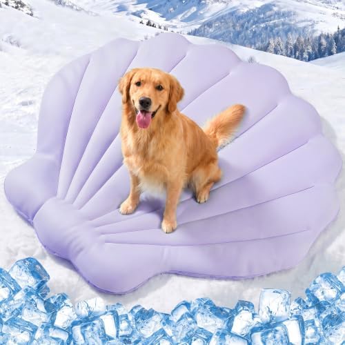 Q-Max>0.5 Dog Cooling Mat 47''×47'', Shell Purple