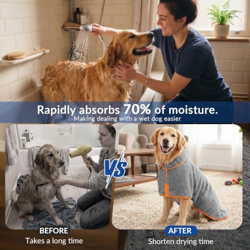 Bienbee Dog Bathrobe, Super Absorbent