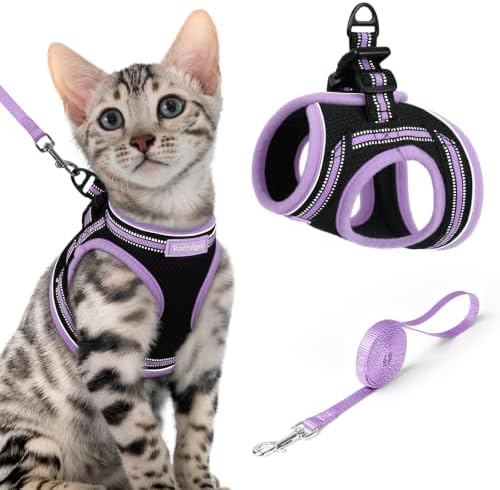 rabbitgoo Cat Harness and Leash Set, Step-in Soft Vest