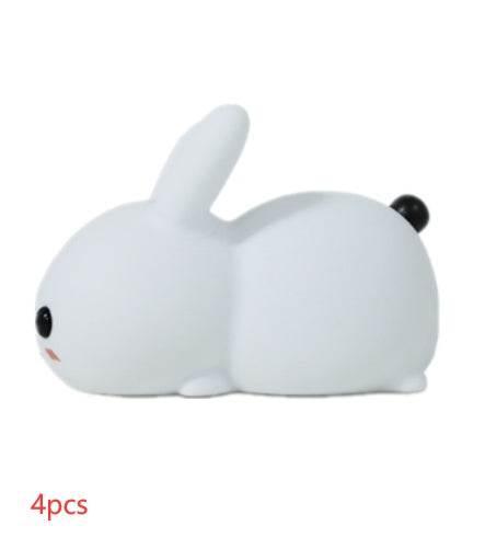 Colorful Rabbit Silicone LED Sleeping Aid Collectible
