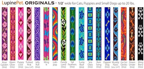 LupinePet Originals 1/2" Turtle Reef 4-Foot Padded Handle Leash