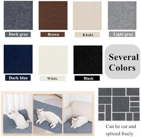 Cat Scratch Furniture Protector Mat DIY Cat Scratch Pad Self-Adhesive, Pet