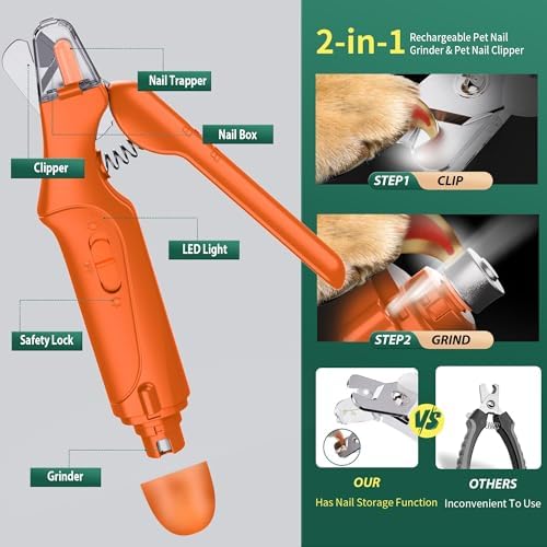 2 in 1 Dog Nail Clippers & Cat Nail Clippers Trimmers