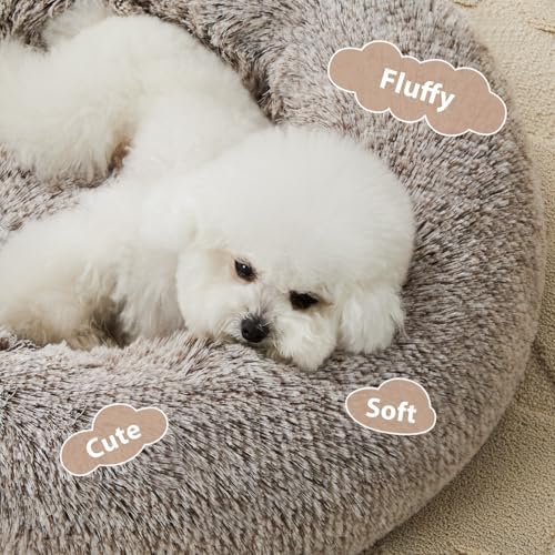 WNPETHOME Medium Round Calming Dog Bed Cat Bed