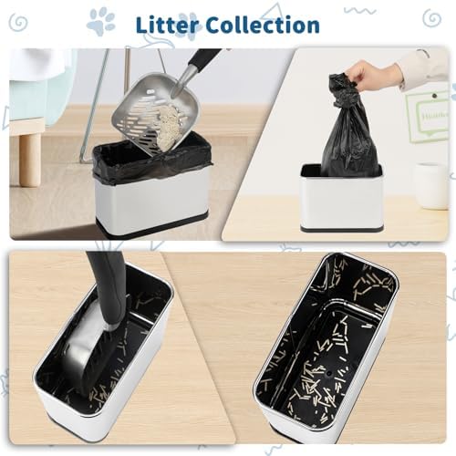 FHTONGE Stainless Steel Cat Litter Scoop Holder