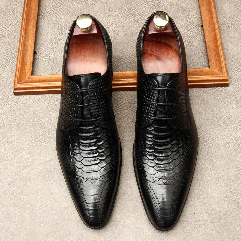 New Product Pointed Toe Men's Fashion British Formal Leather Shoes ...