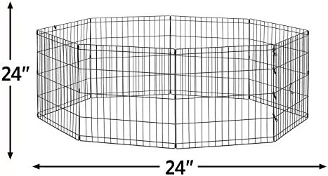 New World by MidWest 24-Inch Exercise Pen, No Door, 16 Sq Ft Play Area