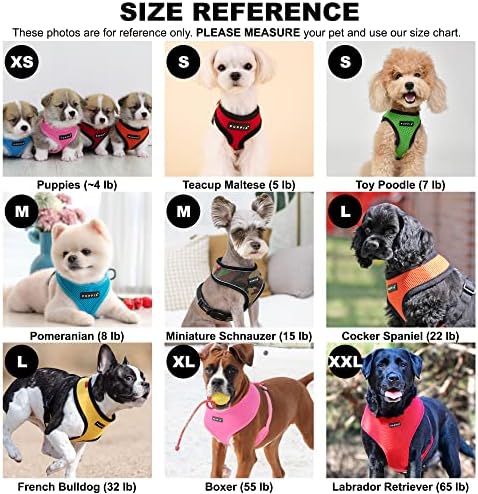 Puppia Soft Dog Harness No Choke Over-The-Head Triple Layered Breathable Mesh