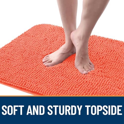 OLANLY Dog Door Mat for Muddy Paws 40x32, Super Absorbent Chenille Mud Mat