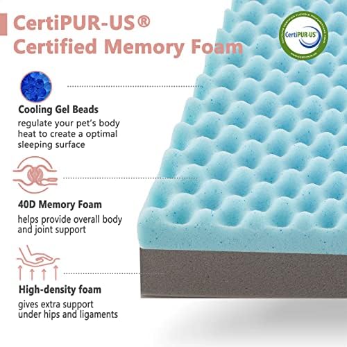WATANIYA PET Memory Foam Orthopedic Large Dog Bed, Washable Dog Bed