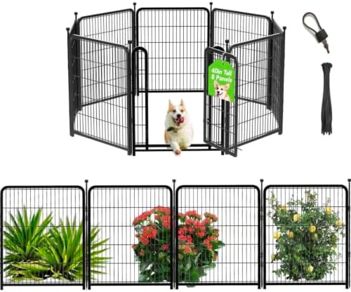Getlay Dog Fence Outdoor 40inch 8 Panels