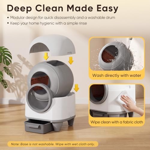 Greesum Enclosed Self-Cleaning Cat Litter Box