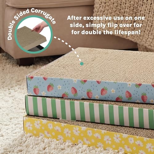 Kitty City 3-Pack XL Double Sided Corrugate Cat Scratcher Pads