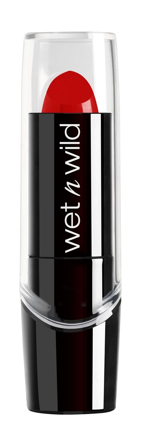 wet n wild Silk Finish Lipstick, Hydrating Rich Buildable Lip Color, Formulated with Vitamins A,E, & Macadamia for Ultimate Hydration, Cruelty-Free & Vegan - Dark Pink Frost