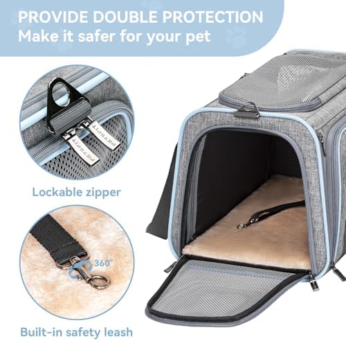 Petsfit Large Double Expandable Cat Carrier