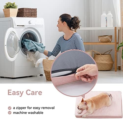WATANIYA PET Memory Foam Orthopedic Large Dog Bed, Washable Dog Bed